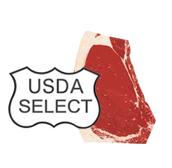 Select USDA steak and emblem