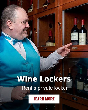 Wine lockers available